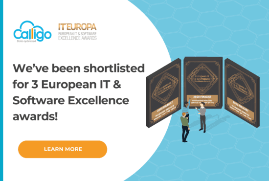 We are triple finalists at the European IT & Software Excellence Awards!