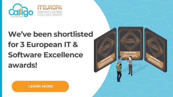 We are triple finalists at the European IT & Software Excellence Awards!