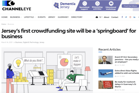Jersey’s first crowdfunding site will be a ‘springboard’ for business