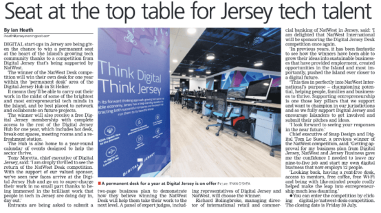 Seat at the top table for Jersey tech talent