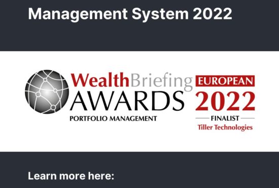 Tiller Technologies Shortlisted for Best Portfolio Management System at the European WealthBriefing Awards