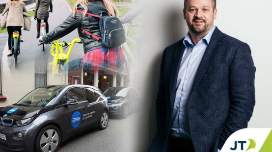 Pedalling their way to work, JT joins EVie travel scheme