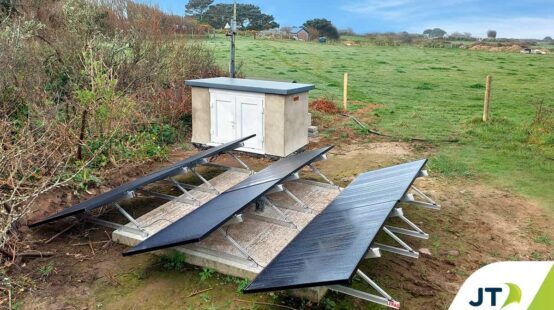 Sark test bed for solar powered mobile network