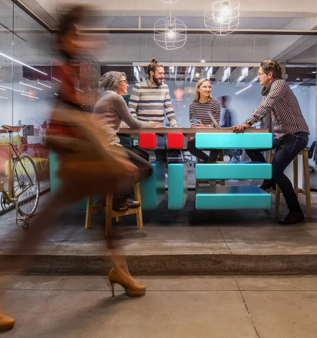 Group of people at work | Digital Jersey | How to be a company people want to work for...