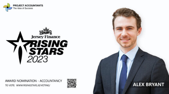 Alex Bryant Shortlisted as a Finalist for the Jersey Finance Rising Stars 2023 Award