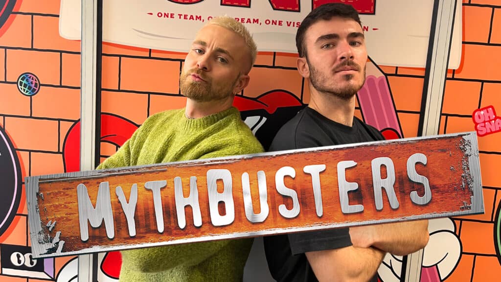Mythbusters from Snap Design and Digital stood back to back 