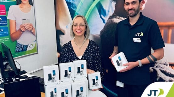 JT Donates Phones for Cancer Patients away from home