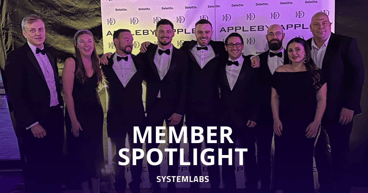 SystemLabs team dressed in black tie 