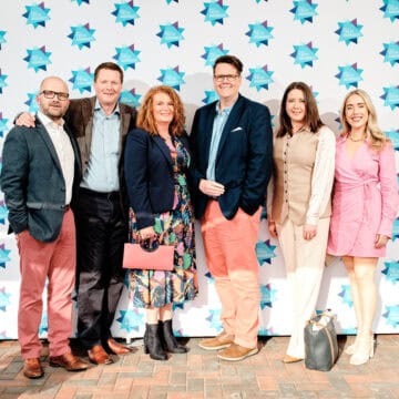 Group of people posing for photo at TechAwards