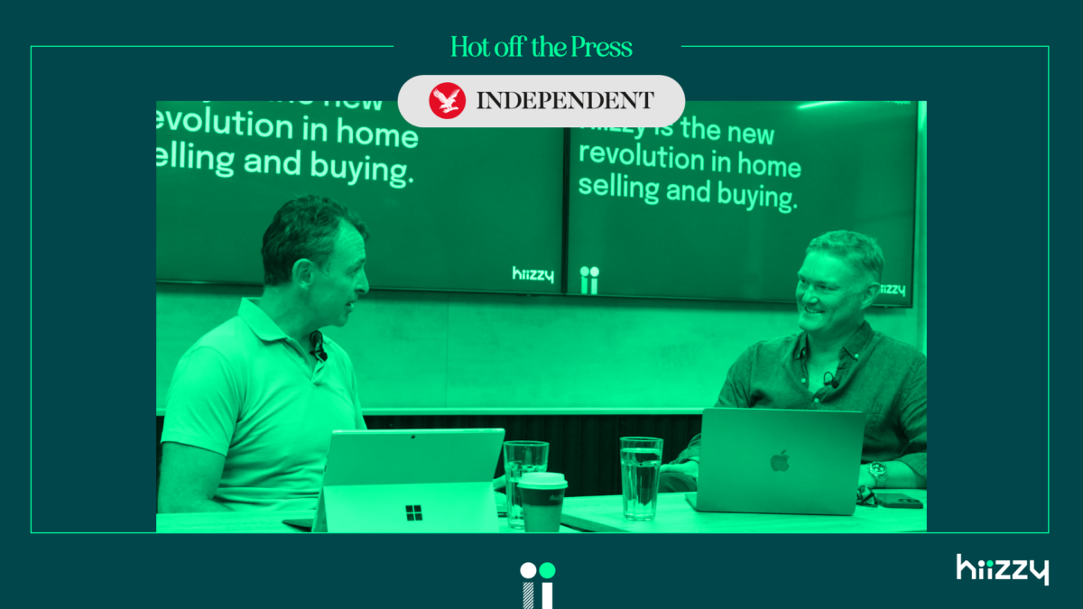 Hiizzy Co-Founders Lewis Buckley and Allan Wood, featured today in The Independent