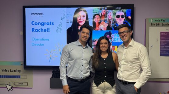 Rachel Promoted to Operations Director at Chrome