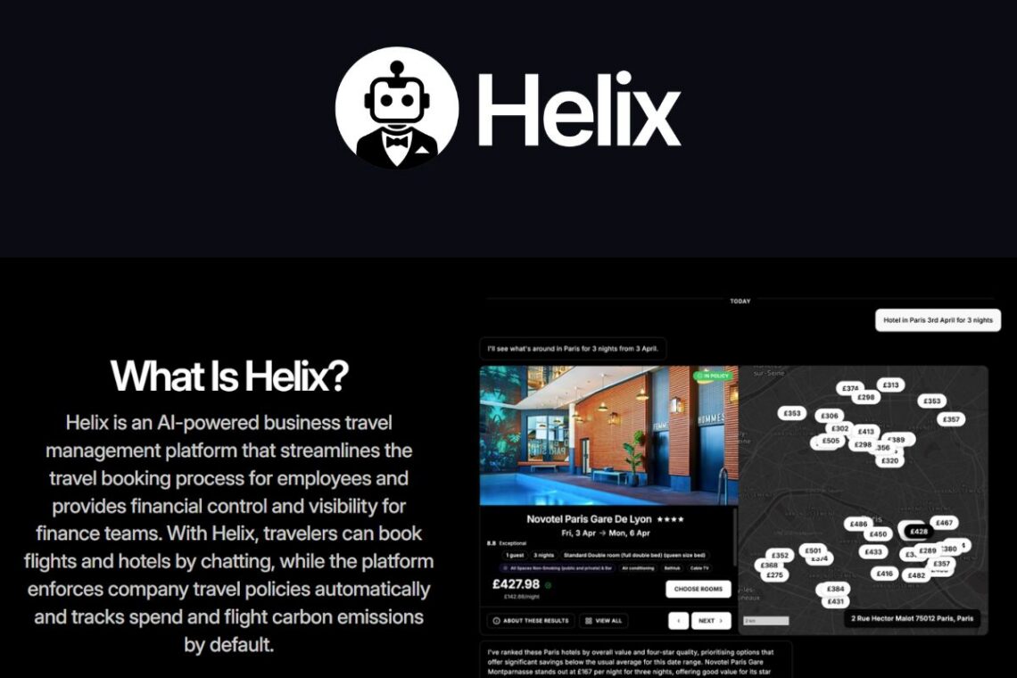 Helix launches AI-powered corporate travel management platform ...
