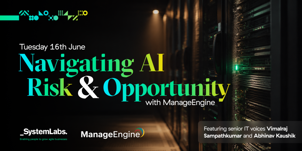 Navigating AI Risk & Opportunity with Manage Engine event banner