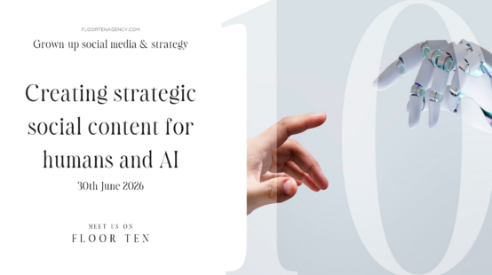 Creating strategic social content for humans and AI
