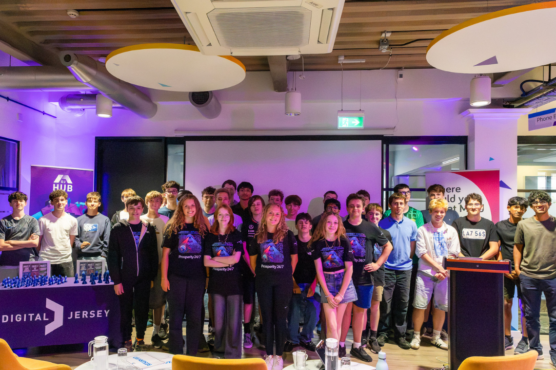 40 students built 11 AI-powered solutions to Jersey's challenges in first youth hackathon