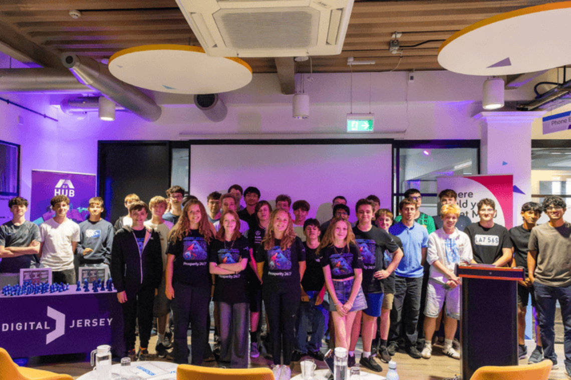 40 students built 11 AI-powered solutions to Jersey's challenges in first youth hackathon